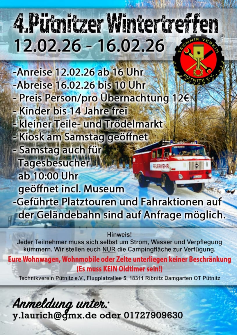 4. Pütnitzer Wintertreffen 2026